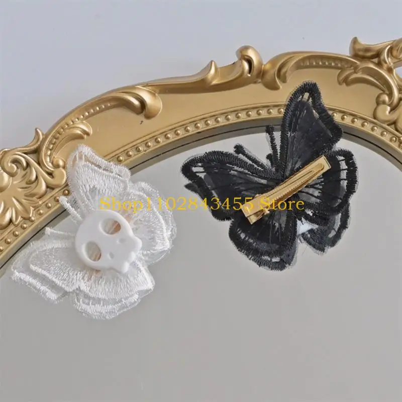 

49MC Заколка для волос в стиле стимпанк, заколка для волос «Ангел» для волос-бабочек, аксессуары для аниме, косплей, часть