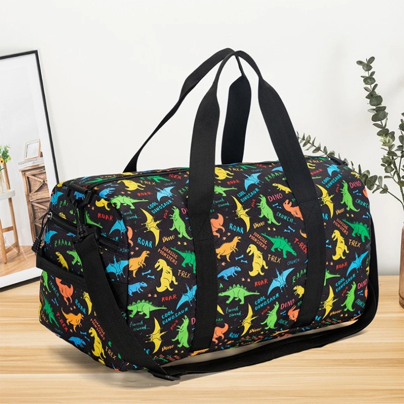 [حقيبة اللياقة البدنية] حقيبة كتف كرتونية حقيبة سفر مطبوعة برسوم كارتونية من قماش أكسفورد