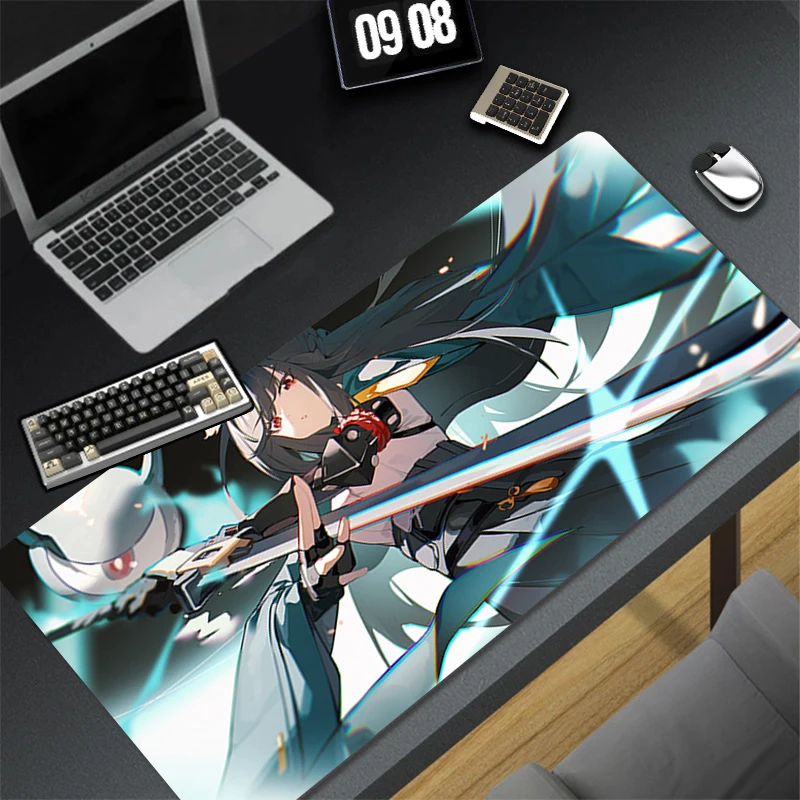

Anime Mouse Pad Gamer Keyboard Pad Desk Mouse Mat Zenless Zone Zero Hoshimi Miyabi Carpet Rubber Tapis Souris Gaming Mousepad