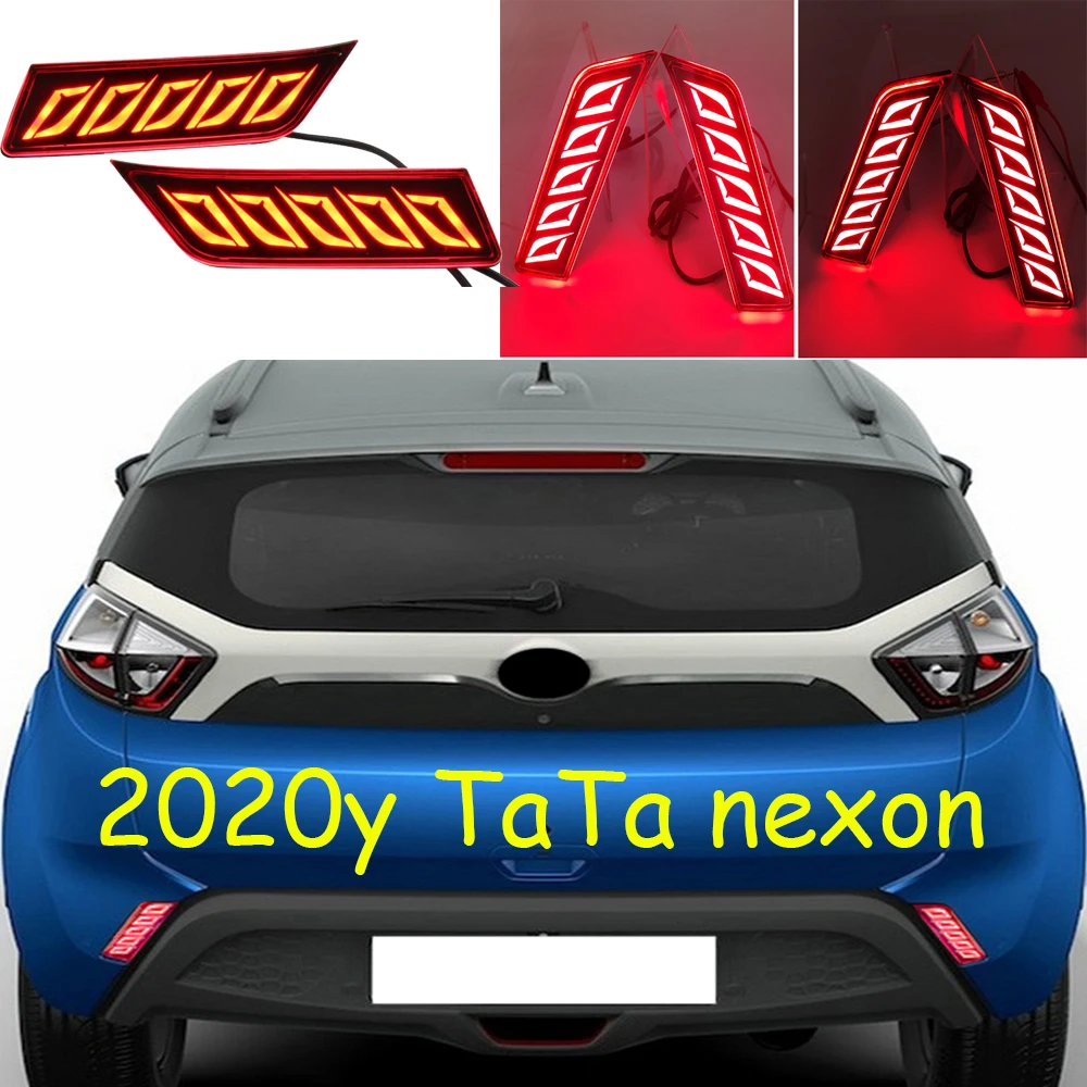 

car accessories bumper tail light for TATA nexon taillight LED Reflector 2020~2024y Taillamp nexon fog lamp