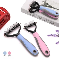 The Best Pet Grooming Brush Dog Brush Double-Sided Hair Removal Comb And Hair Removal Tool Used To Remove Mats And Tangles