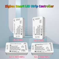 GLEDOPTO Zigbee3.0 Smart LED Strip Controller GL-C-006/007/008 RGB+CCT RGBW WWCW Voice Control Work with SmartThings APP Alexa