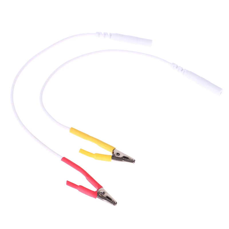 1Pc 19.5cm Tens/Ems tieline Alligator Clip Cable Wire Electrode For SDZ-II Electronic Acupuncture 2mm Pin Type Cable.