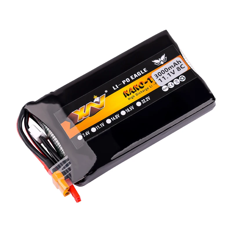 11.1V 3000mAh Lipo Battery For Radiolink RC6GS/RC4GS Transmitter Model Aircraft RC Toys Remote Control 11.1V 8C Battery