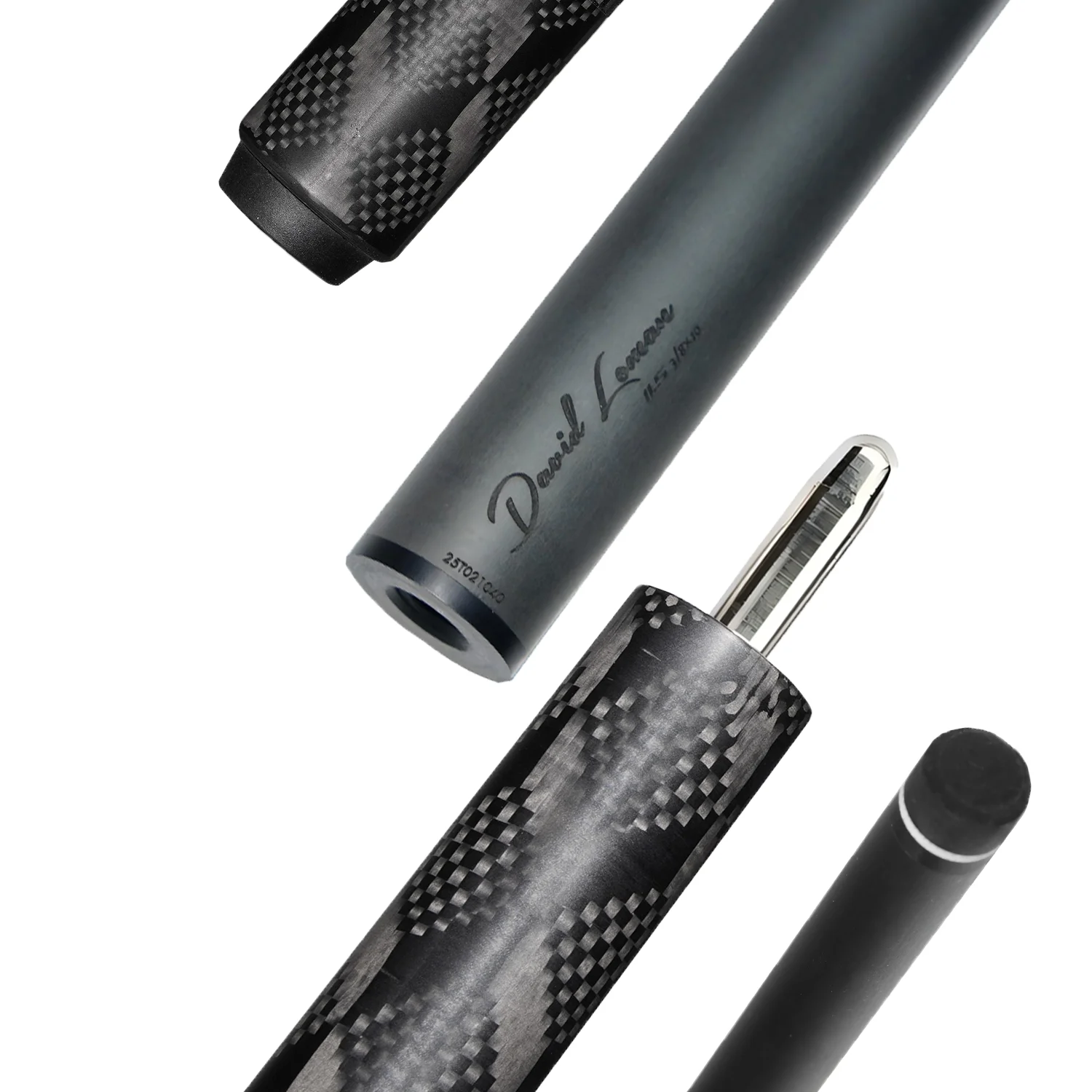 

DAVIDLOMAN Billiard Cue 100 % Carbon Fiber Pool Cue stick 58 inches,3/8 * 8,Uni-Loc-Pin Joint Professional for Billiard Cue