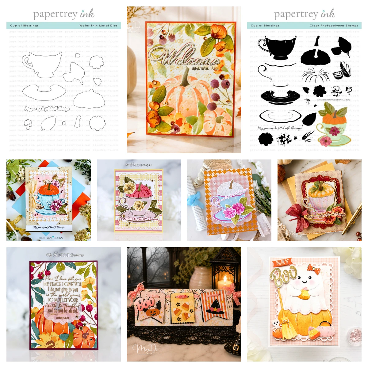2026 Fall Cloche Stamp Set New Metal Cutting Dies Stamps Stencil for Scrapbook Diary Decoration Embossing Template DIY Greeting