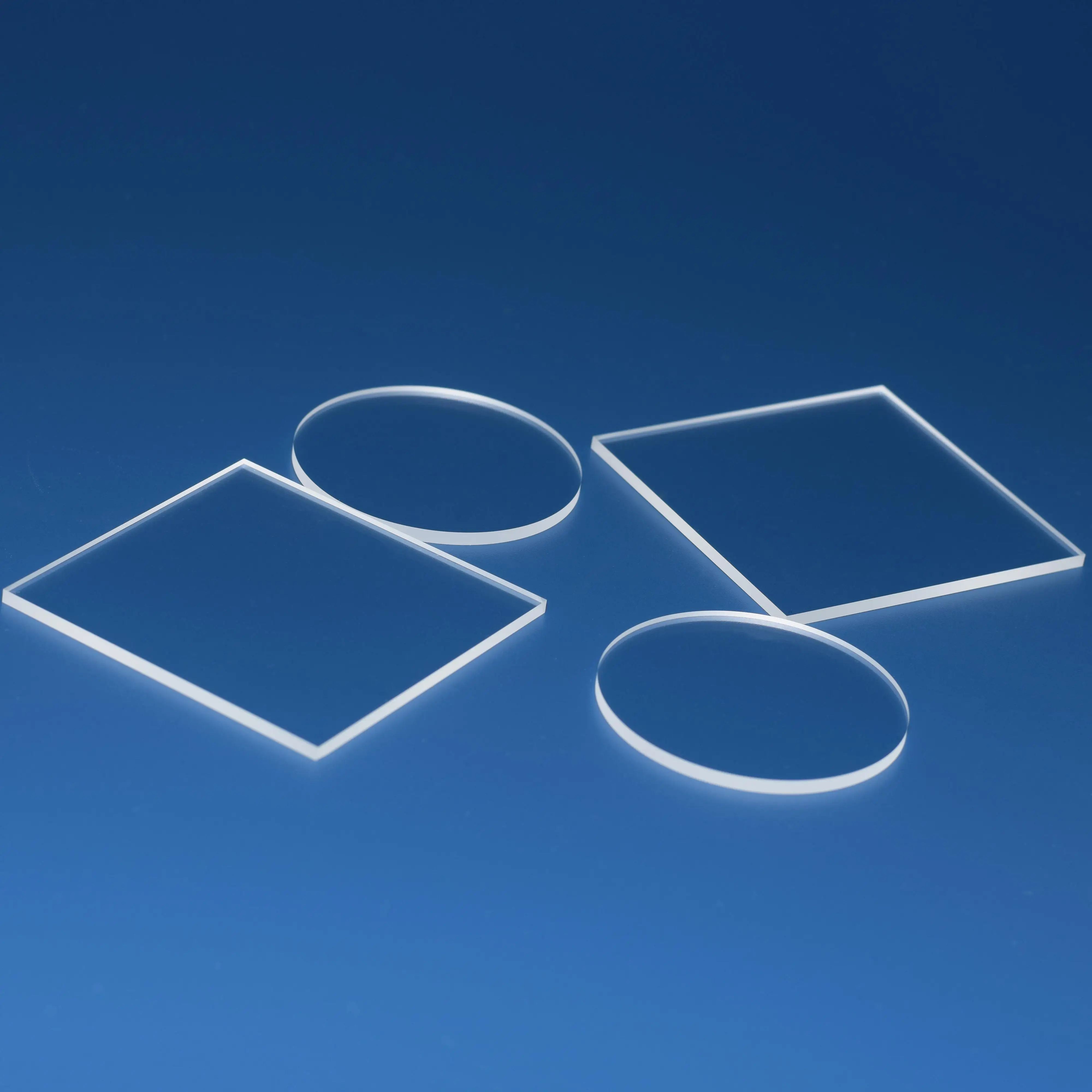 High Purity Quartz Glass Sheet Windows JGS2 Fused Silica Wafer Single Crystal Glass Slide Substrates 50x50 75x25x1mm
