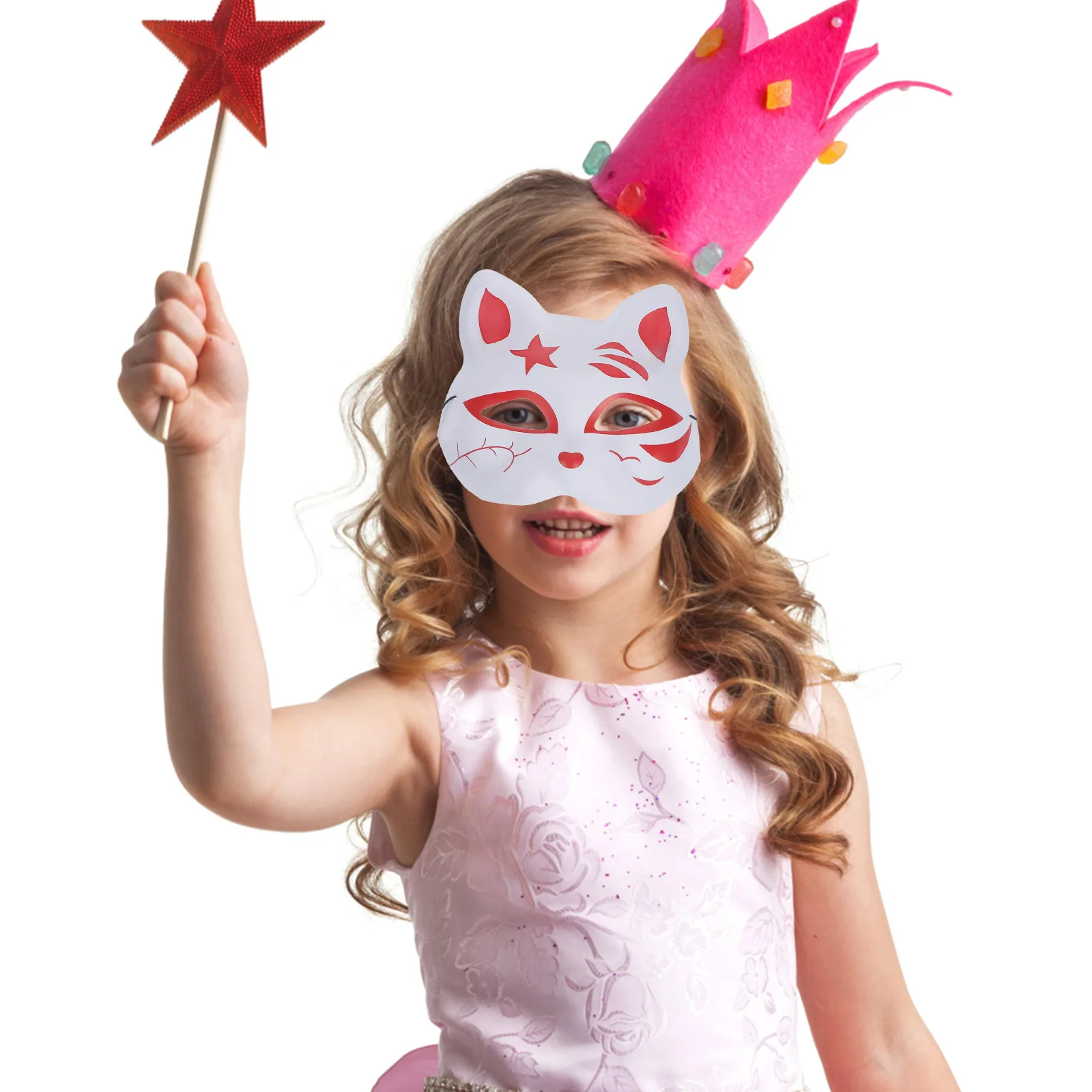 

Japanese Style Cat Mask Tassel Design Lightweight Party Prop For Cosplay Event Decoration Mask Accessory