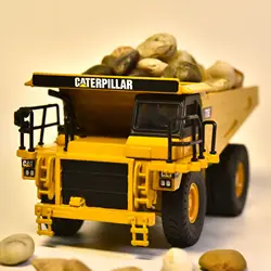 1:64 DM Caterpillar  Model CAT 775E  Alloy Excavator Dump Truck Wheel Loader Engineering Vehicle Diecast Toy Decorative Parts