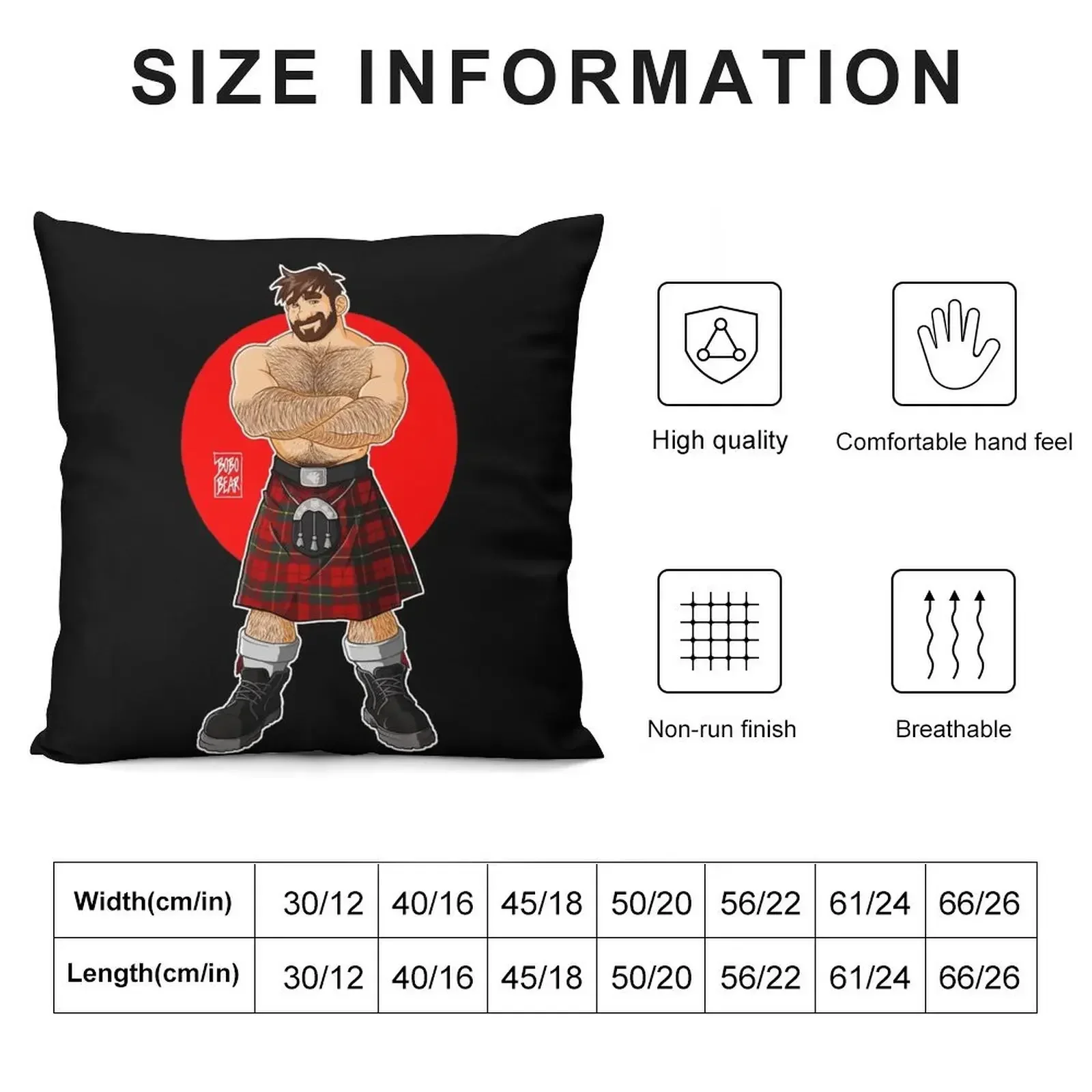 ADAM LIKES KILTS - SHIRTLESS Throw Pillow Rectangular Cushion Cover Sofa Pillow Cover Decorative Pillow Covers For Sofa