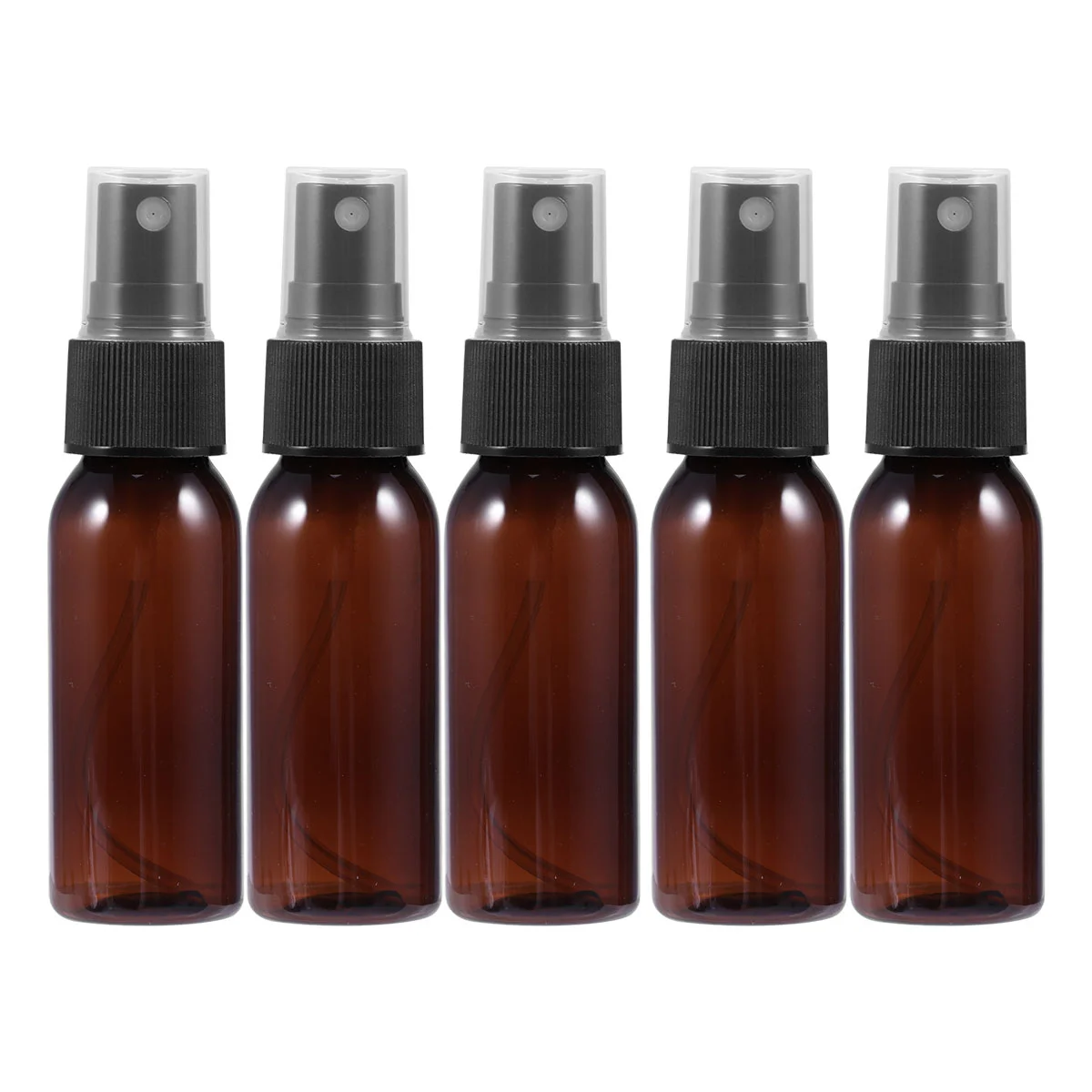 20 Pcs Small Spray Bottle Non-toxic Makeup Essential Oil Black Sprayer Portable