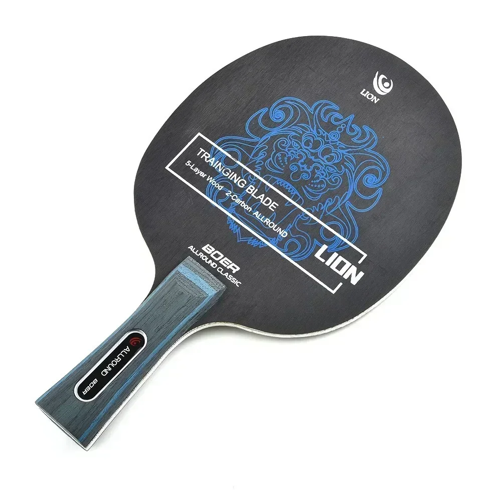 Professional Tennis Table Racket Short Long Handle Horizontal Grip Carbon Blade 7 Ply Pong Blade Racket Bottom Plate