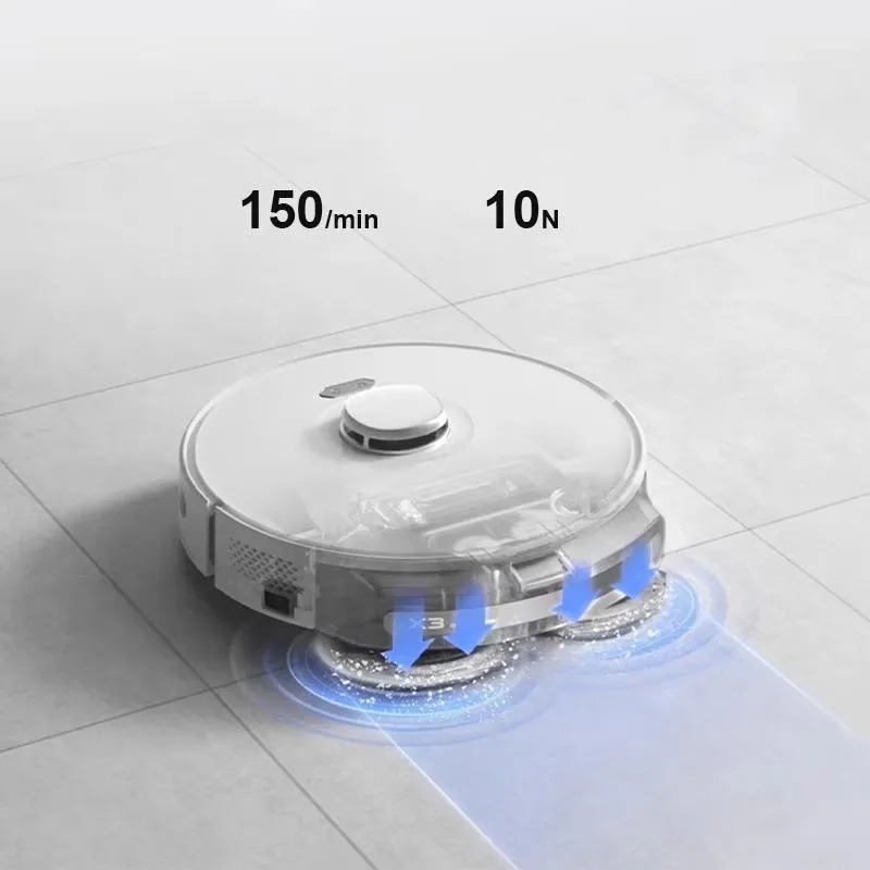 เครื่องดูดฝุ่นหุ่นยนต์อัจฉริยะพร้อมถังน้ำขนาด 550 มล. สำหรับดูดฝุ่นแบบเปียกและแห้ง เหมาะสำหรับใช้ในโรงแรม กวาดและถูพื้น ทำความสะอาดบ้าน