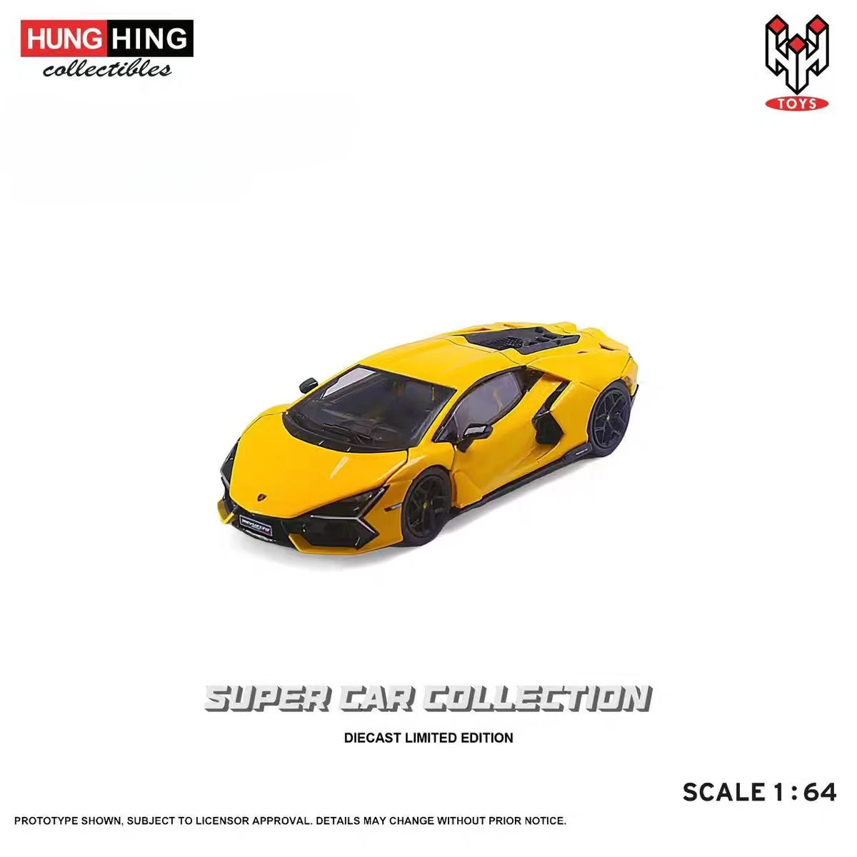 ミニカー BRITISH SPORTS CAR COLLECTION 1/64 HH Hung Hing 1:64 Revuelto LB744 Alloy Full Open Car Model