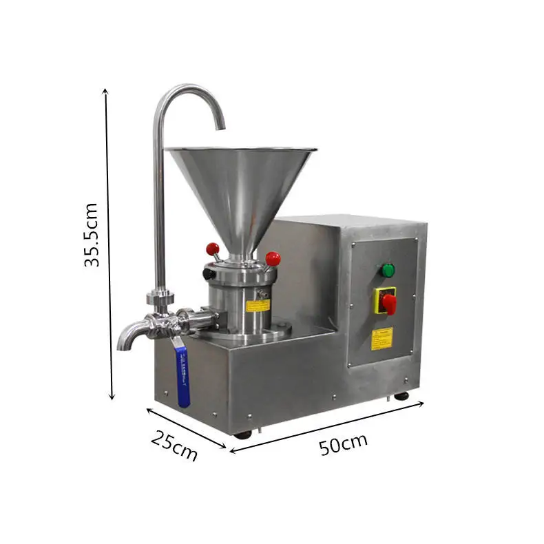 Commercial Vertical Sesame Peanut Butter Colloid Mill Wet Grinding Making Machine For Nuts Processing Directly From India