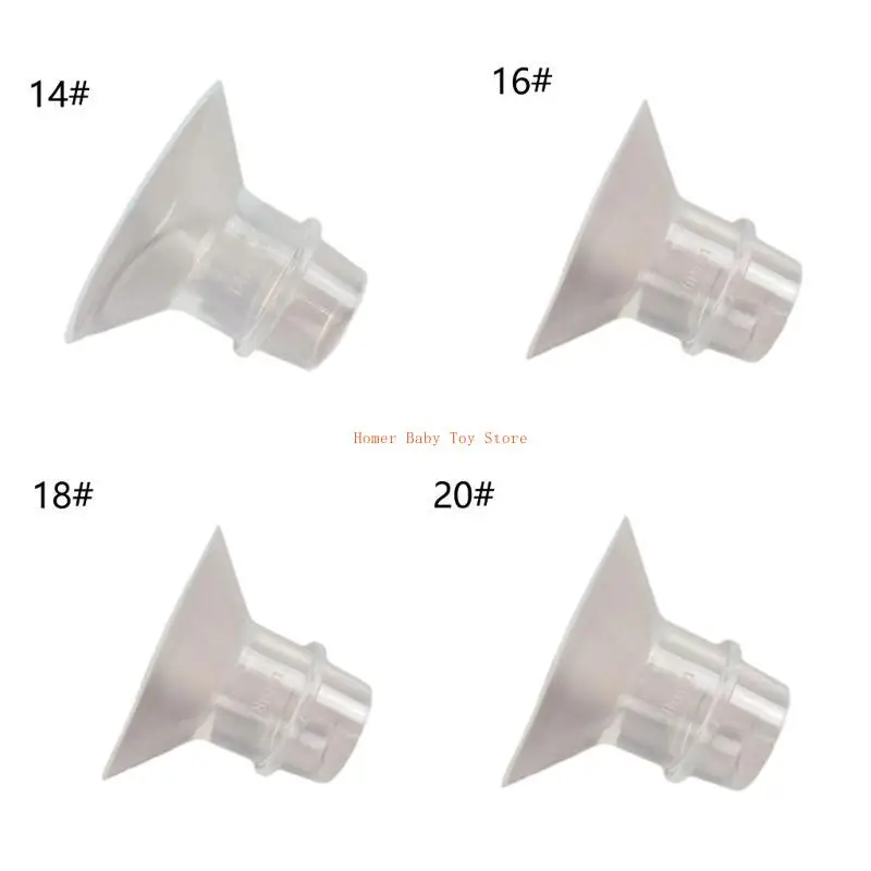 J0PF محول شفة مضخة الثدي السيليكون الفعال، محول بوق مضخة الثدي المريح، متين لتعزيز التعبير عن الحليب