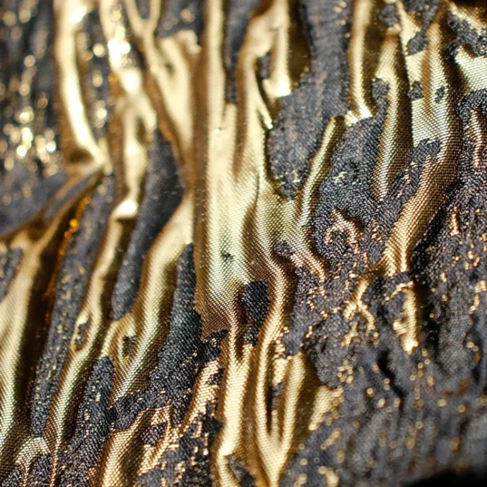 

Полосатая жаккардовая текстура, дизайнерская одежда, оптовая продажа, ткань для шитья одежды своими руками, материал из чистого полиэстера