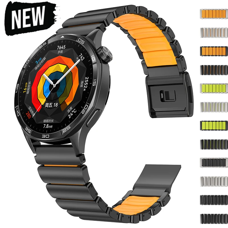 20mm 22mm Edelstahl Magnetarmband für Samsung Galaxy Watch 7 6 5 4 40mm 44mm Armband für Huawei Watch GT6 5 GT5 GT4 46mm