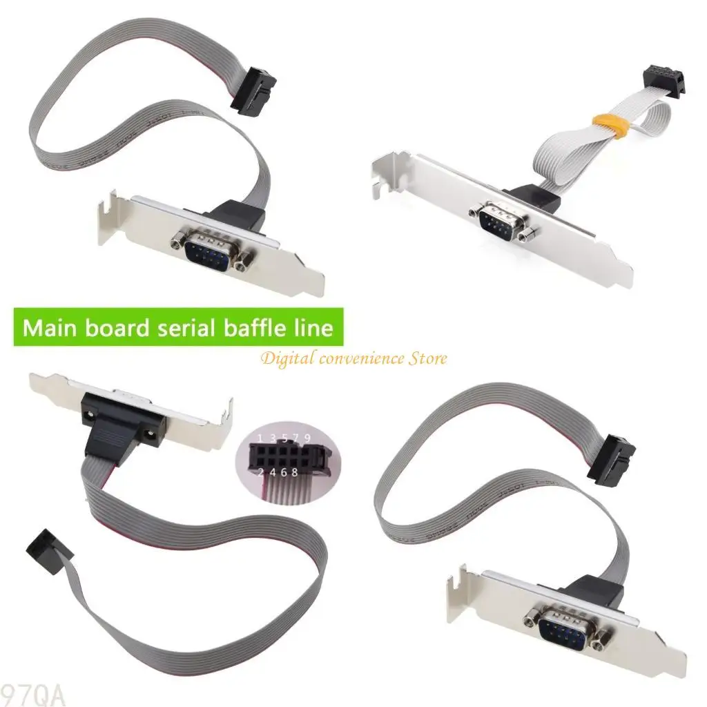 

Хост 97QA для корпуса ПК Материнская плата сериал RS232 DB9 мужской кабель COM -порта для w/ кронштейн Extender