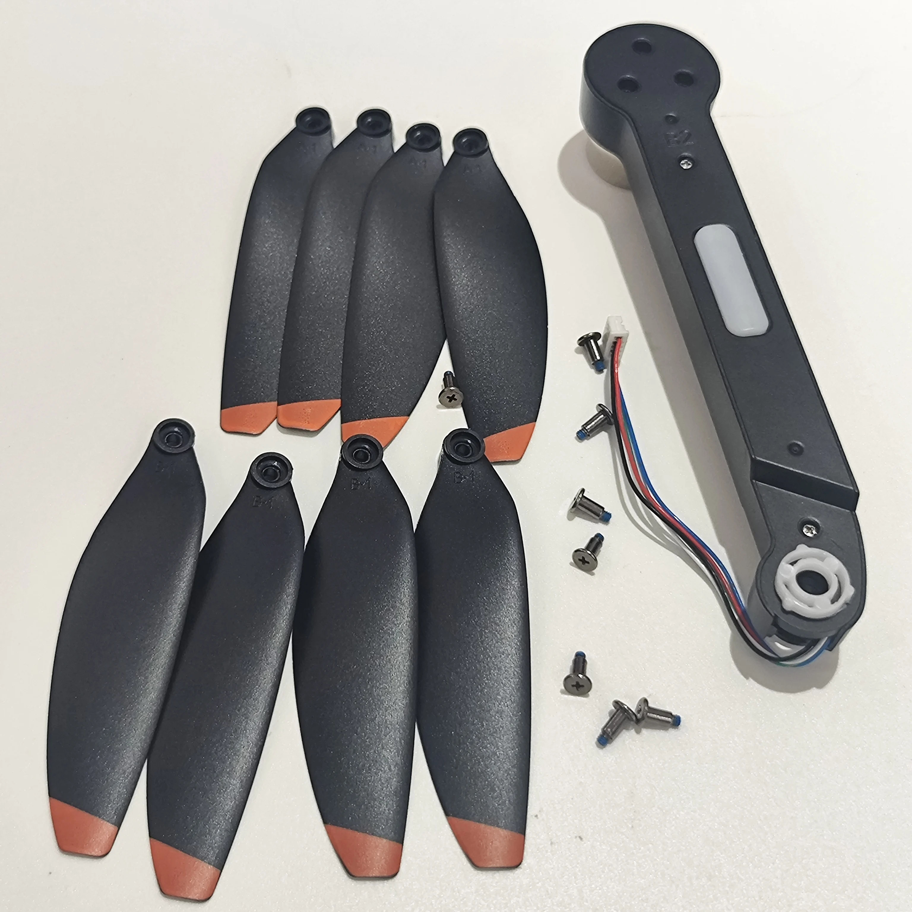 Rear Arms B2 With Blade Propeller 8PCS for K919MAX Original Brushless Motor Arm Maple Leaf Wing Fan Spare Part K919Max Accessory