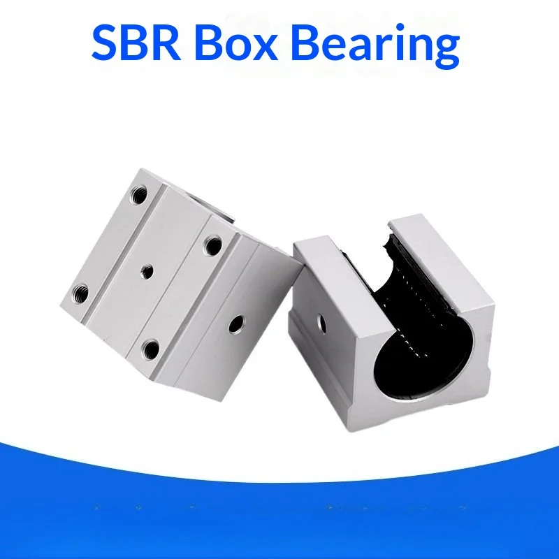 Bloco Deslizante de Rolamento Linear de Alumínio SBR20UU 20mm para Trilho Guia Linear SBR20 Peças CNC 4pçs