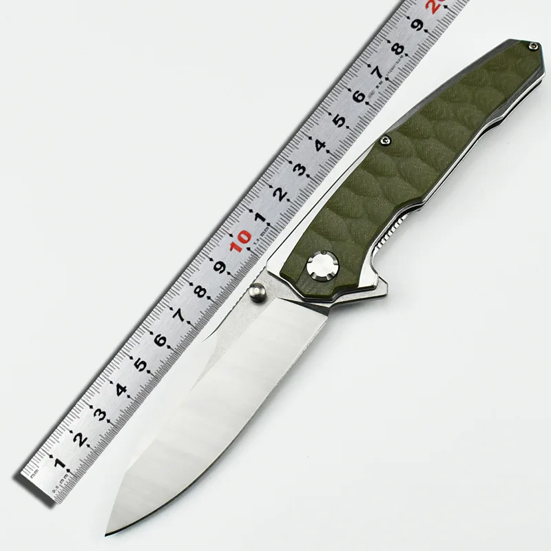 Kesiwo Blackshark D2 Folding Knife G10 Handle Flipper Ball bearing Outdoor Camping Survival Kitchen Fishing EDC Pocket Knife