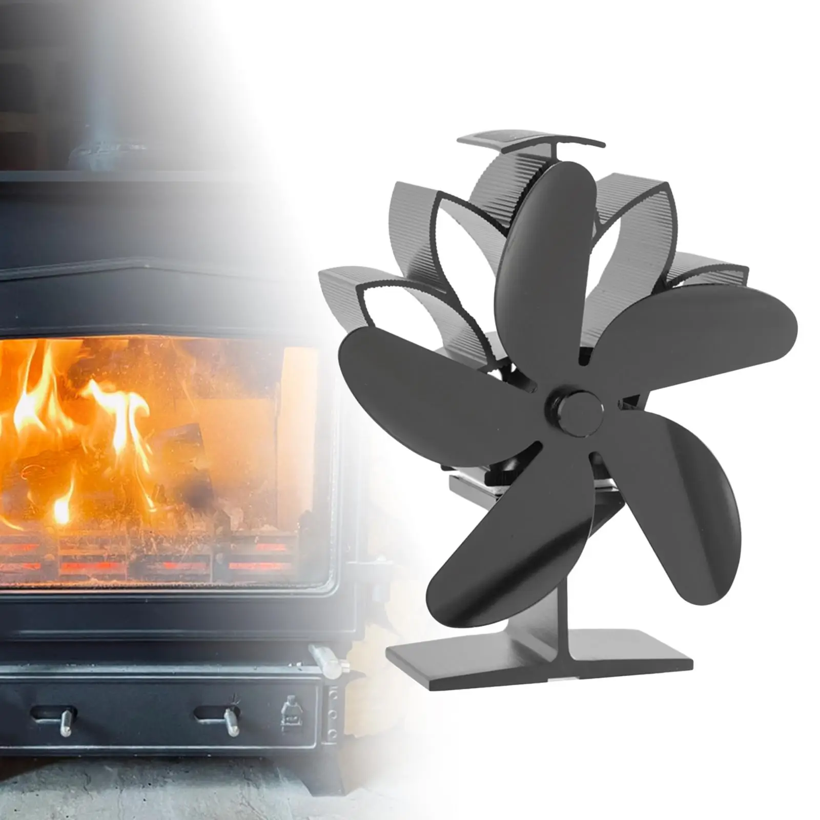 Powered Stove Fan /Log Burner/Fireplace and Efficient Distribution