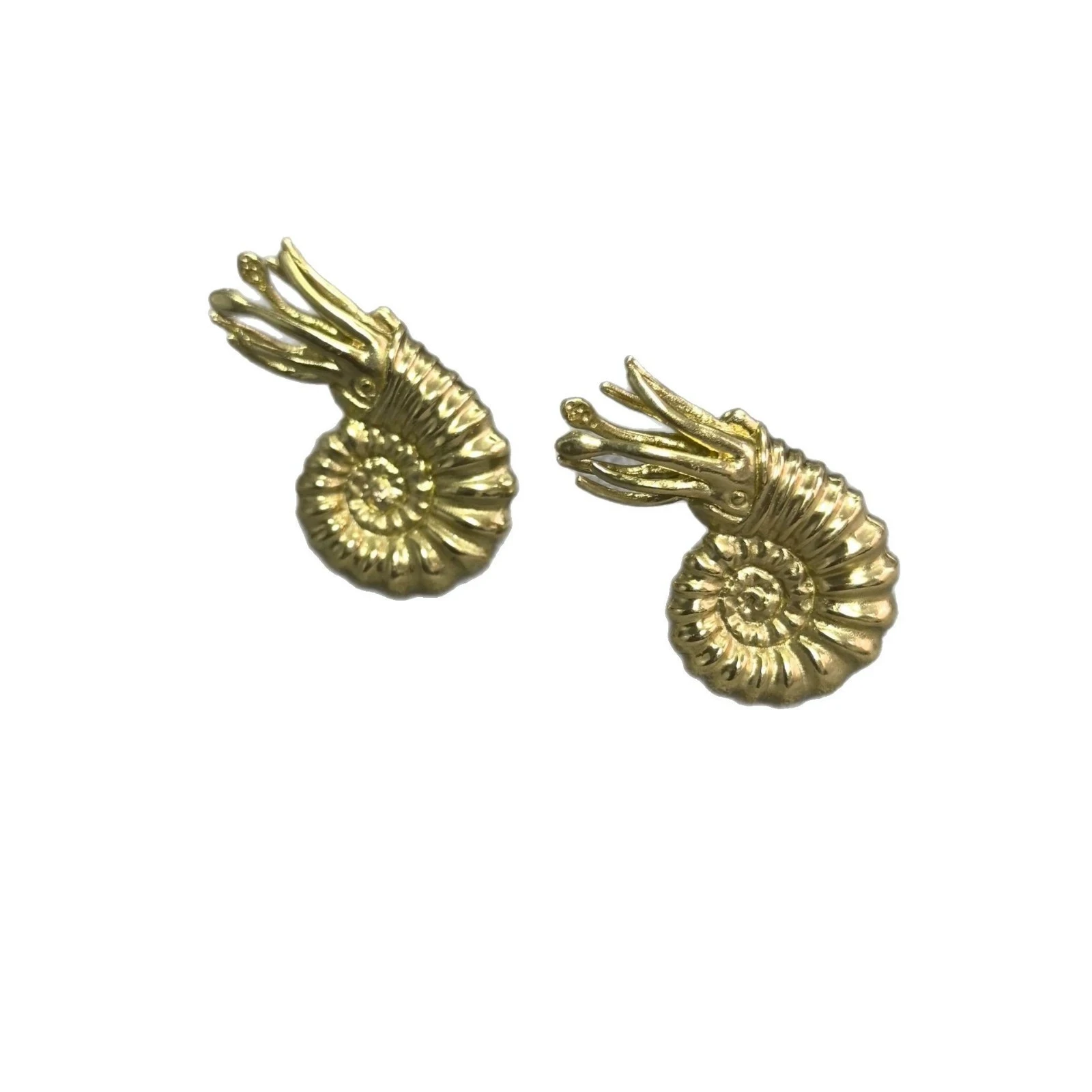 

Brass Handle Nautilus Drawer Knob Door Pull Dressing Table Dresser Cabinet Golden Desk