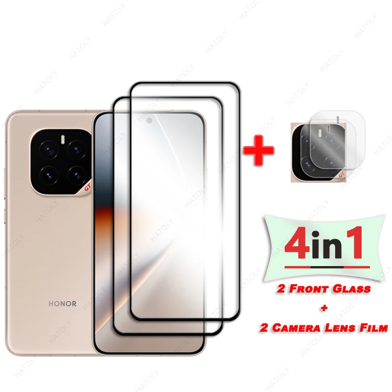 Tempered Glass For Honor GT Pro Glass Black Edge Protective Film For Honor GT Pro Glass Screen Protector Camera Lens Protector