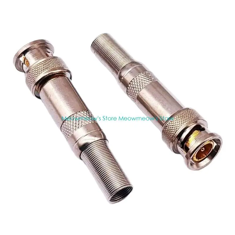 Conector sin soldadura BNC profesional W91A, osciloscopio vídeo, Conector Cable soldadura macho para monitoreo