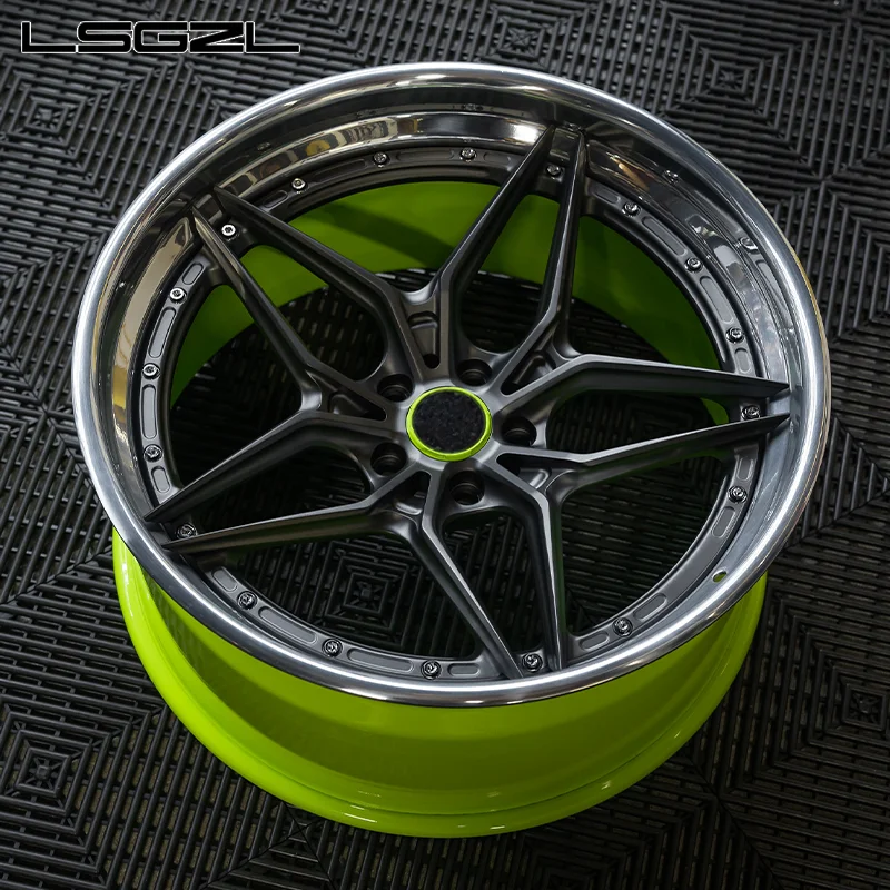 LSGZL OEM Custom Deep Dish Wheel 16-24 Inch for BMW Audi Ford for Mustang Wheels Forged Structure Custom Color  Wheel