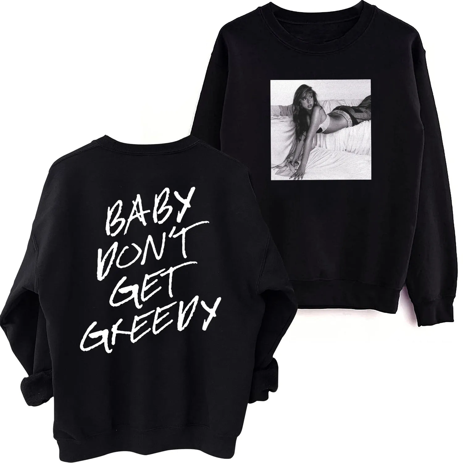 Tate Mcrae Greedy Crewneck Hoodie Tate Mcrae Album Tate Mcrae Merch Fan Gift Oversized Sweatshirt Pullover Tops Unisex