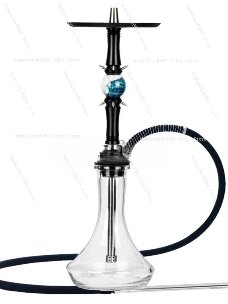 

304 Stainless Steel Moze Sphere 2 Hookah Shisha Set Narguile Chicha Hookah with Bottle