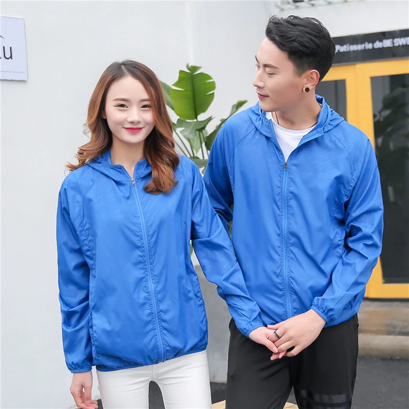 Chubasquero impermeable de secado rápido para hombre y mujer, chaqueta a prueba de viento para viajes, senderismo, deportes al aire libre, protector solar Unisex