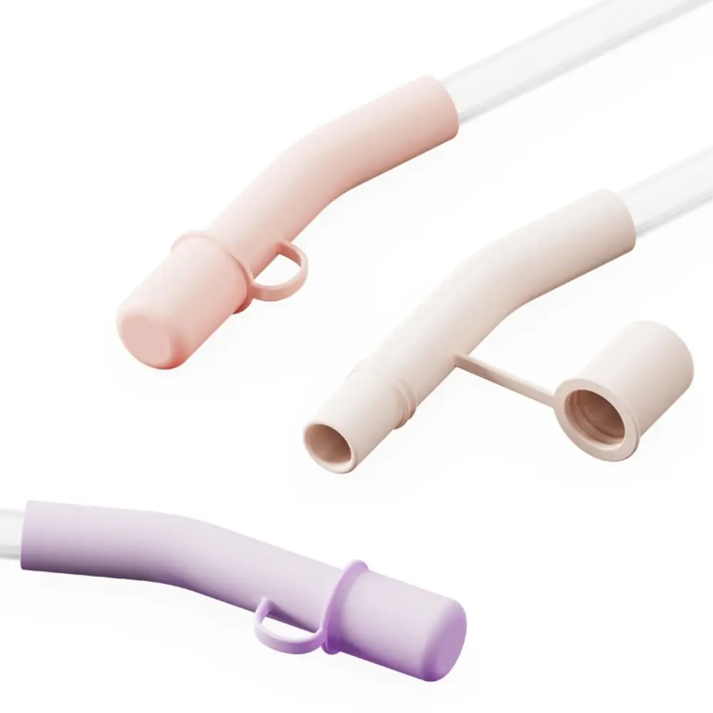 3Pcs Silicone Straw Extended Cover Cap Reusable Dust Proof Straw Topper Spill Leak Stopper Tumbler Accessories for Cup