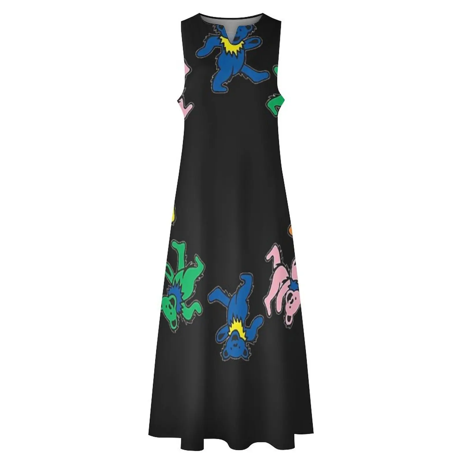 Grand Cercle d&x27;ours Morts T-Shirt klassisches langes Kleid Damenkleider Luxus Partykleider für Damen