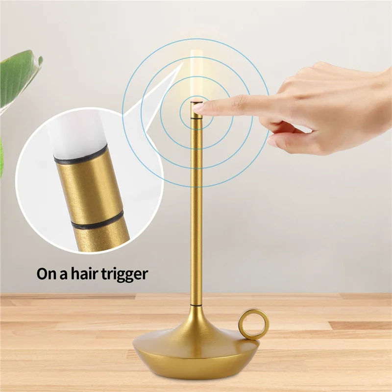 

Aladdin Candlelight Camper Table Lamp Rechargeable Camper Warm Light Candle Lamp Dinner Atmosphere Table Lamp-AA70