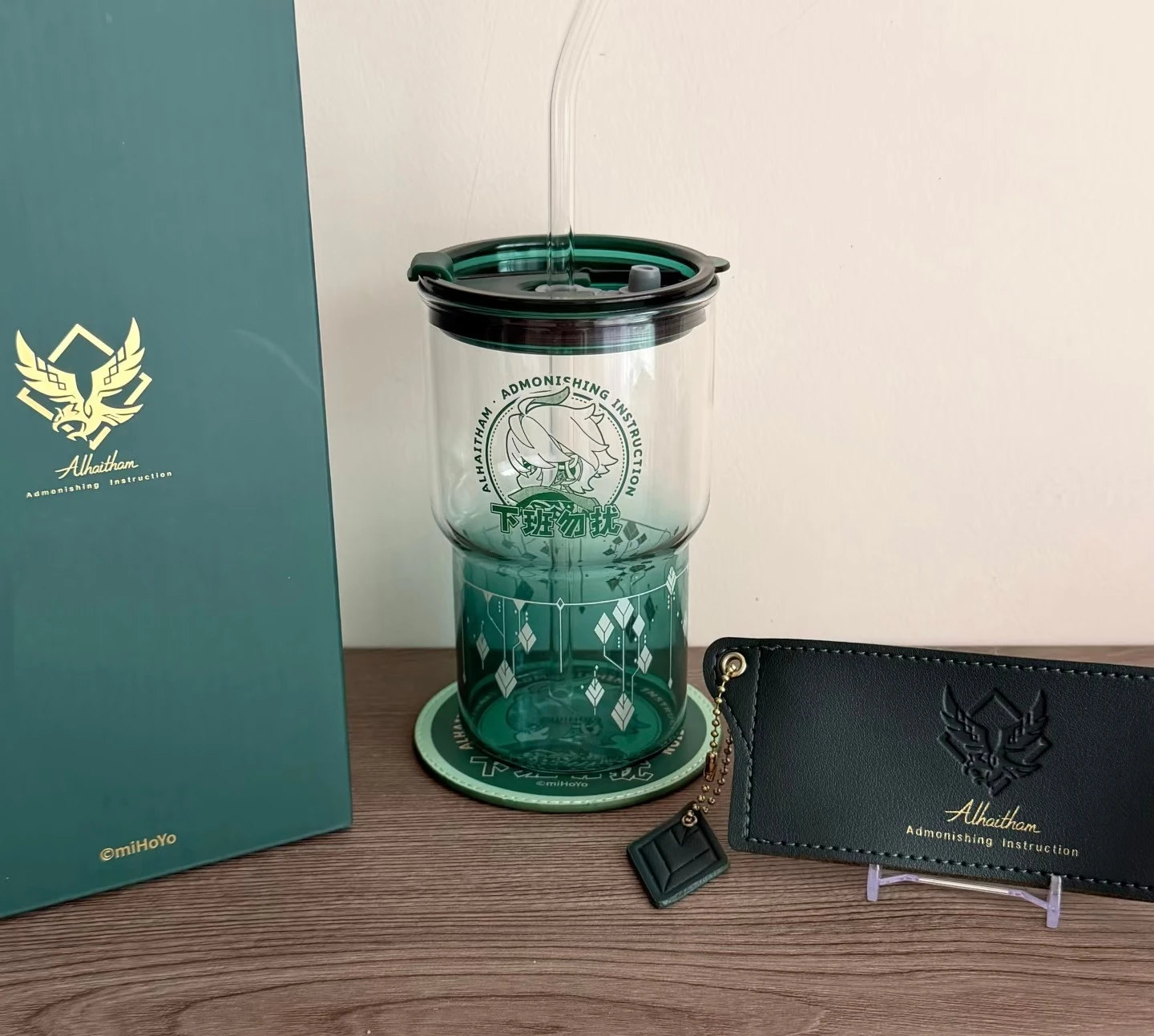 

[Official Merchandise] Genshin Impact Alhaitham Theme Impression 500ml with Lided Straw Water Cup Temperature Sensitive Cup
