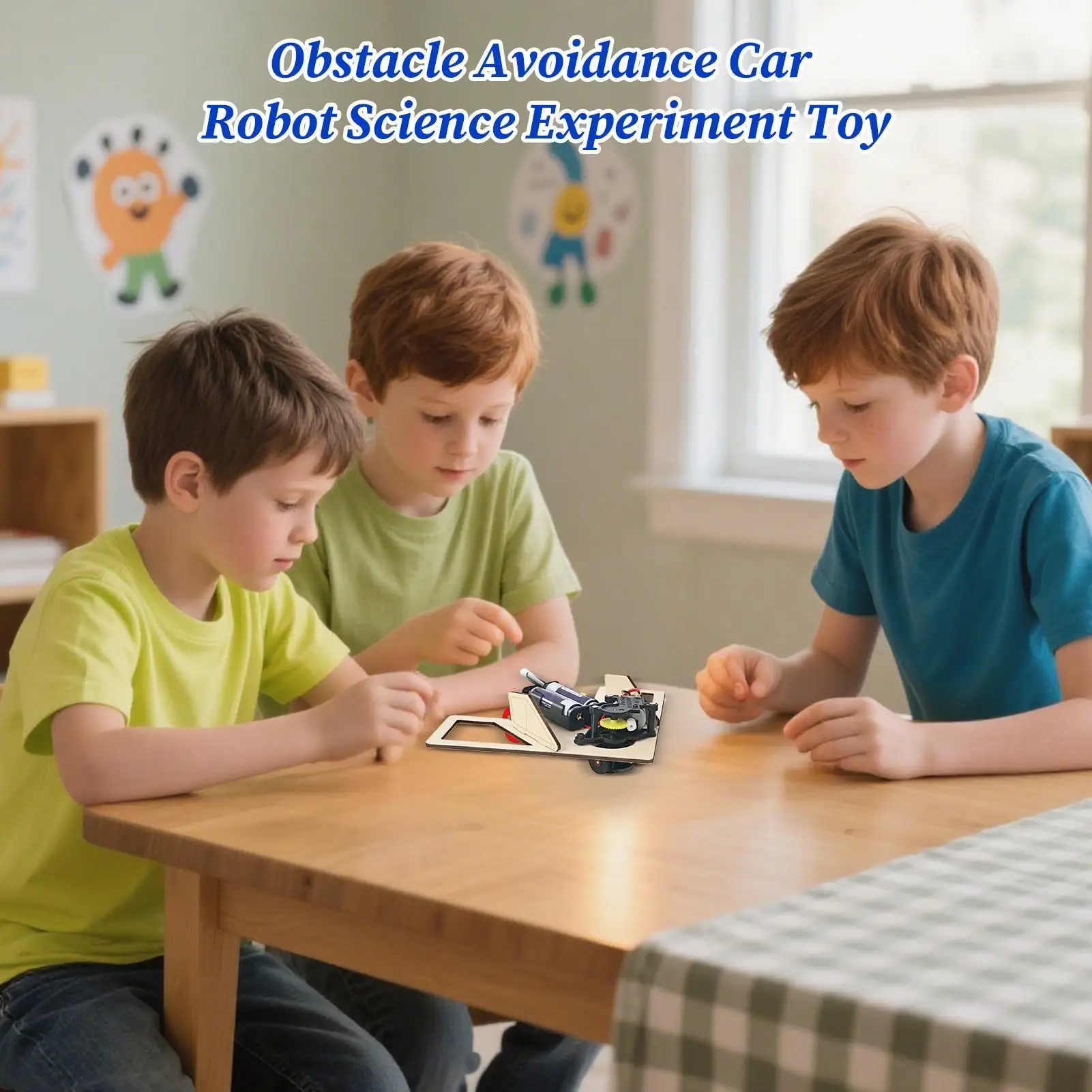 Robot Car Kit Smart Robot Car Chassis Science Activities Hands-On Educational Toys For Homeschool Preschool Elementary Travel