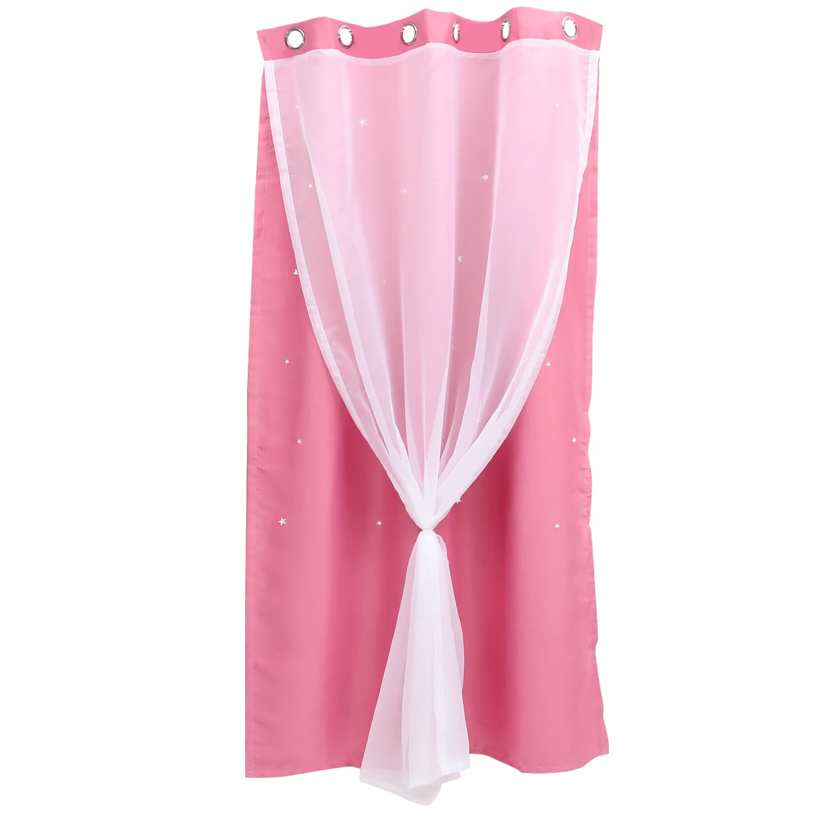 ستارة على شكل أميرة بتصميم نجمي، ستارة داكنة للغرفة السميكة لغرفة النوم وغرفة المعيشة وتظليل نافذة المنزل