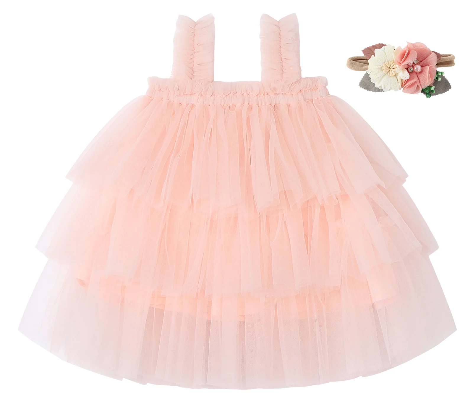 

Jurebecia Baby Girl Tutu Dress Flower Princess Wedding Dress For Toddler Girls Christening Tutu Dress Baby Birthday Dress