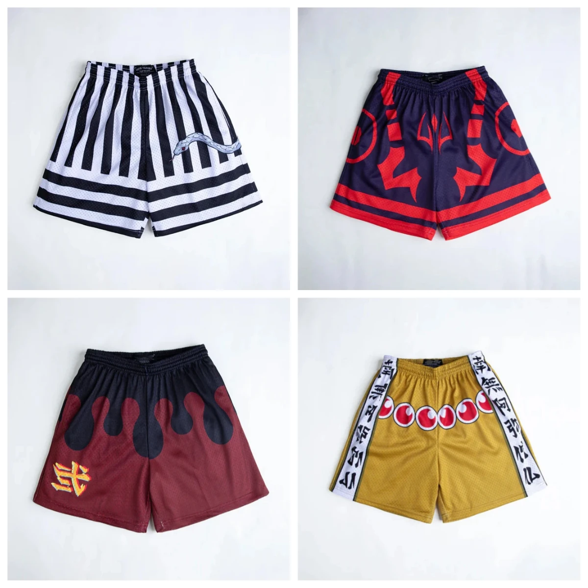 

2025 Summer Hot-selling New Anime Devil Killer 3D Printed Shorts Outdoor Street Casual Mesh Breathable Quick-drying Shorts