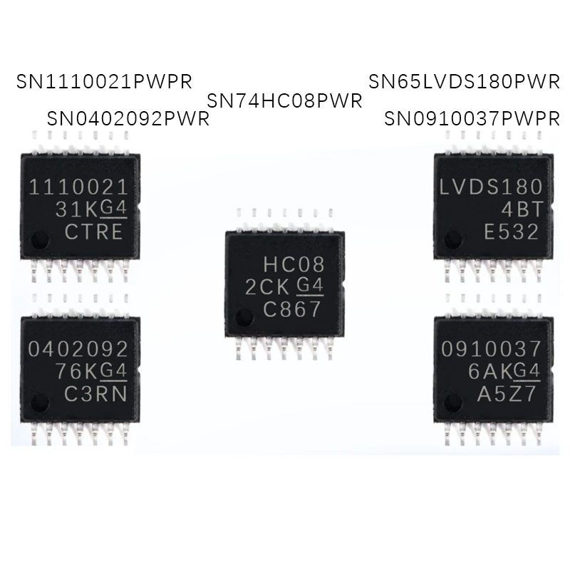 

1PCS SN0402092/SN65LVDS180/SN74HC08PWR SN0910037/SN1110021PWPR