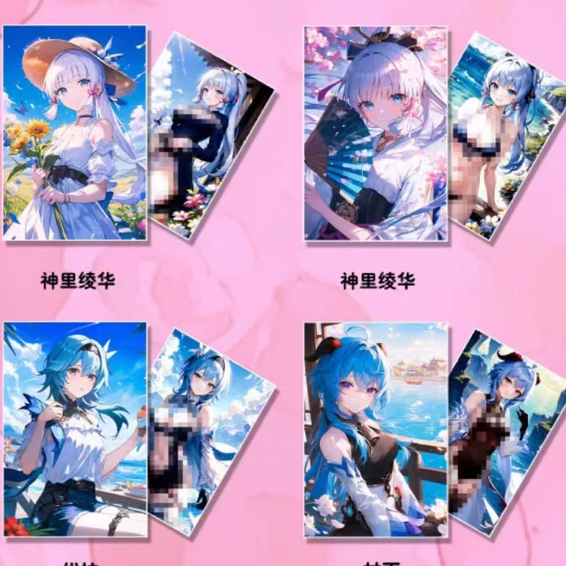 Wholesales Goddess Story Collection Cards Genshin Miracle Painting Studio-Sweet Double Story A5 Trading Anime Games Card