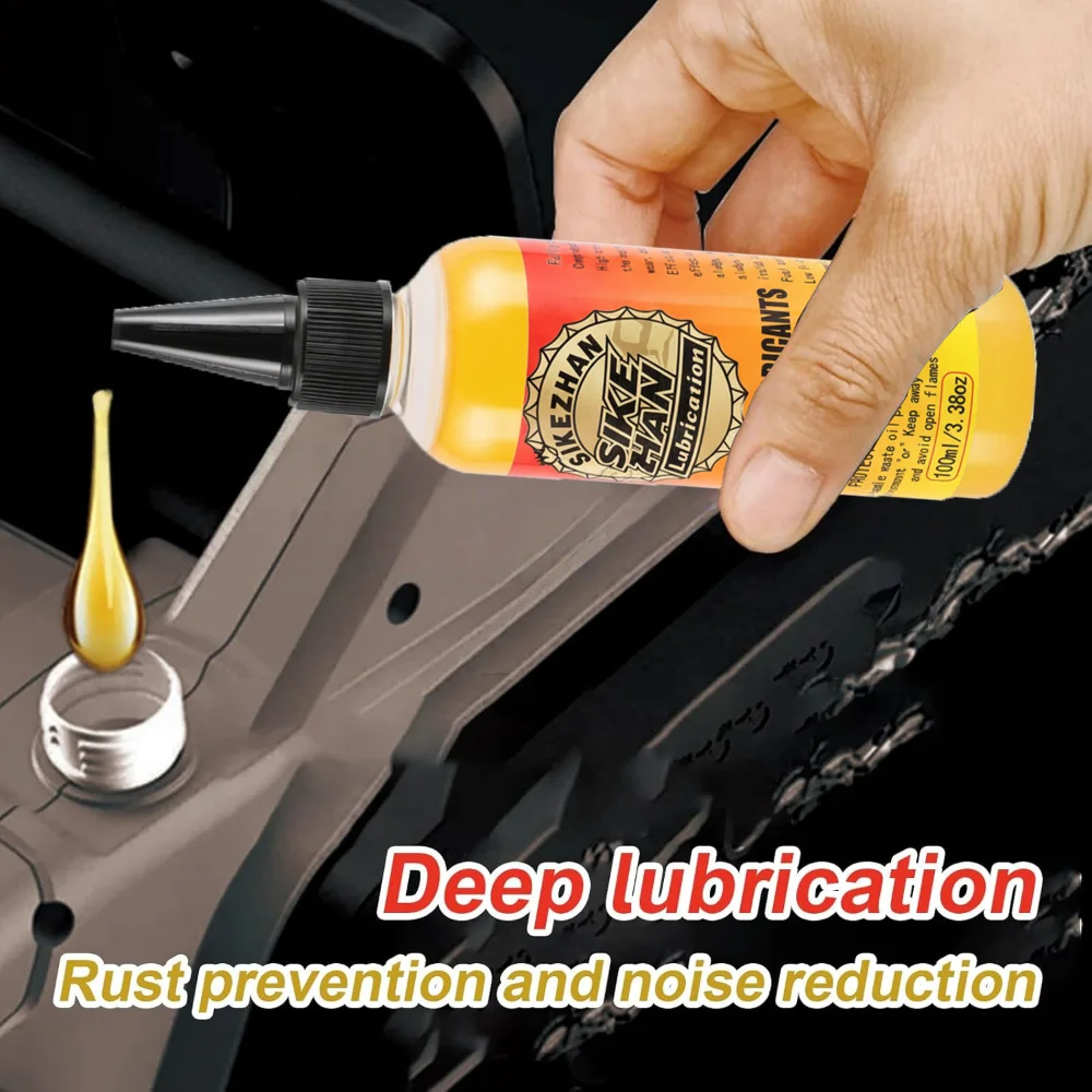 Synthetic Bar & Chain Oil for Chainsaw, Wear-Resistant & Anti-Rust Lubricant for Garden Power Tools, Hedge Trimmers