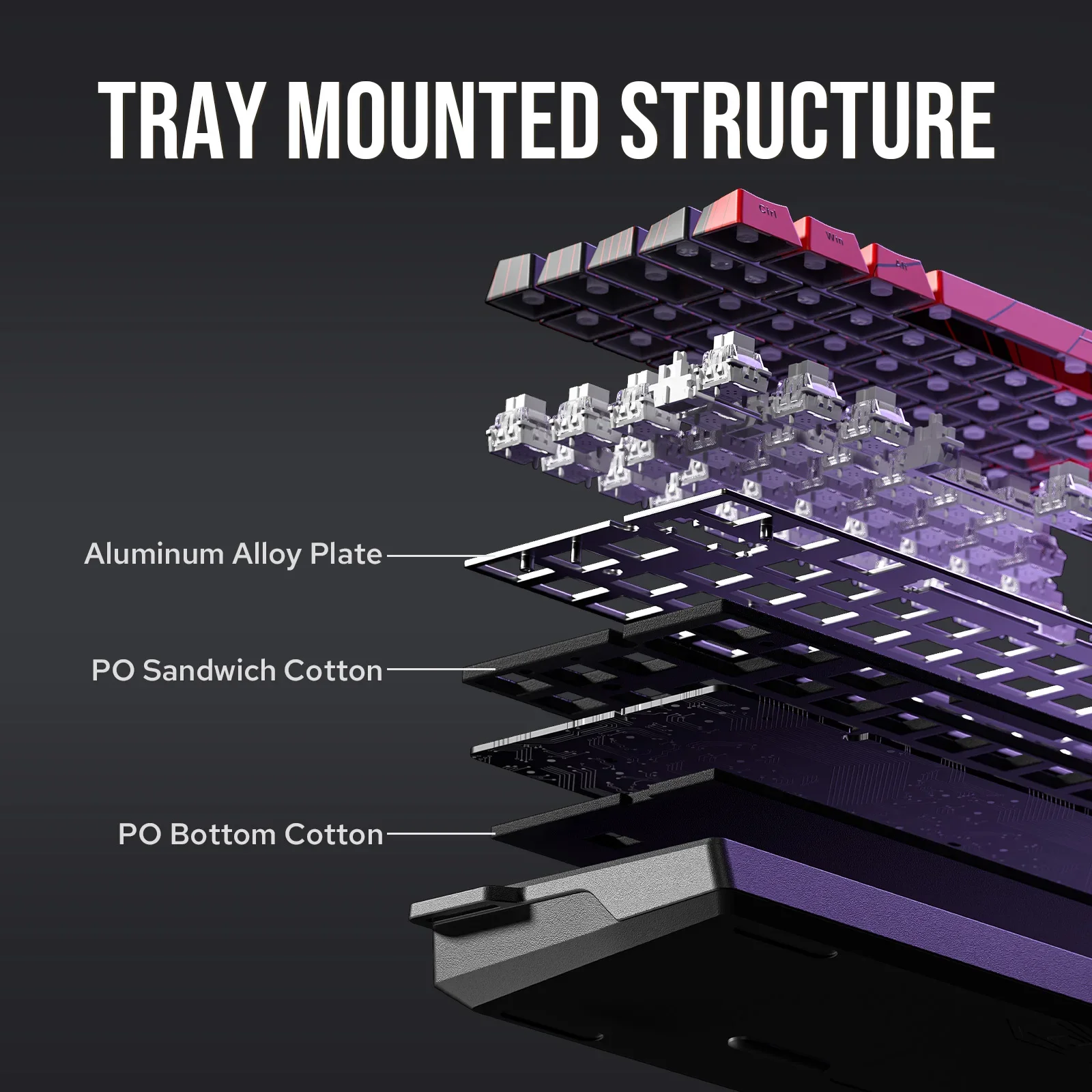 AULA WIN60 HE/WIN60 HE MAX لوحة مفاتيح ألعاب مخصصة 60% لوحة مفاتيح ميكانيكية سلكية من الألومنيوم قابلة للتبديل السريع مع مفتاح مغناطيسي لتأثير القاعة