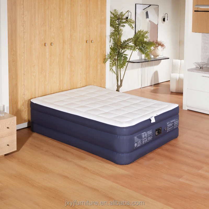 Queen Size Air Mattress with Built-in High-Speed Pump,Double High Premium Pillow Top Inflatable Airbed for Guests,Camping & Home