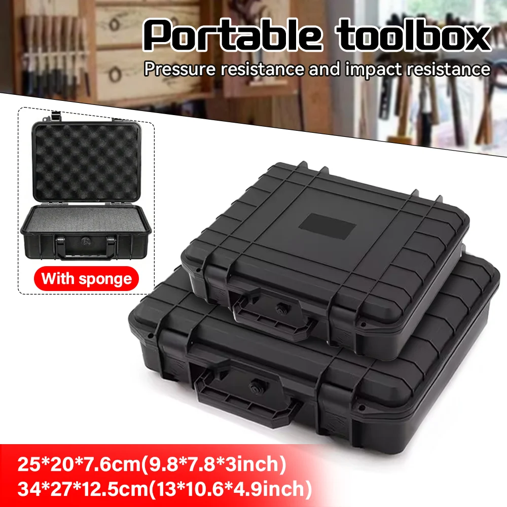 Waterproof Hard Carry Case Bag Tool Case With pre-cut Sponge Storage Box Safety Protector Organizer Portable Hardware Toolbox
