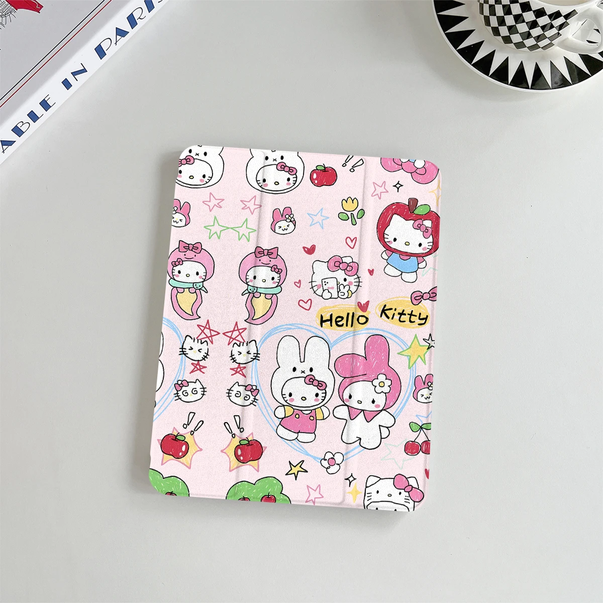 

HelloKitty For iPad Pro 11 inch Air 2024 iPad Air 5/4 10.9 10th 7/8 10.2 9.7 inch Air3 10.5 mini 6/5/4 Case Cover with Pen Holde