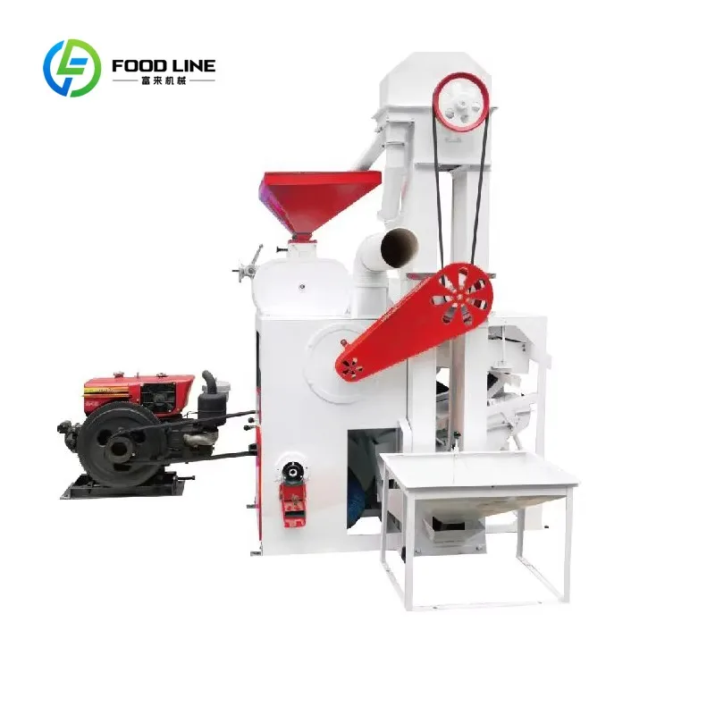 Customized Output 400-500 Kg/hour Combined Paddy Rice Mill Machine with Spare Parts